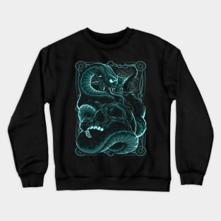 Skull with Snake 01 Crewneck Sweatshirt